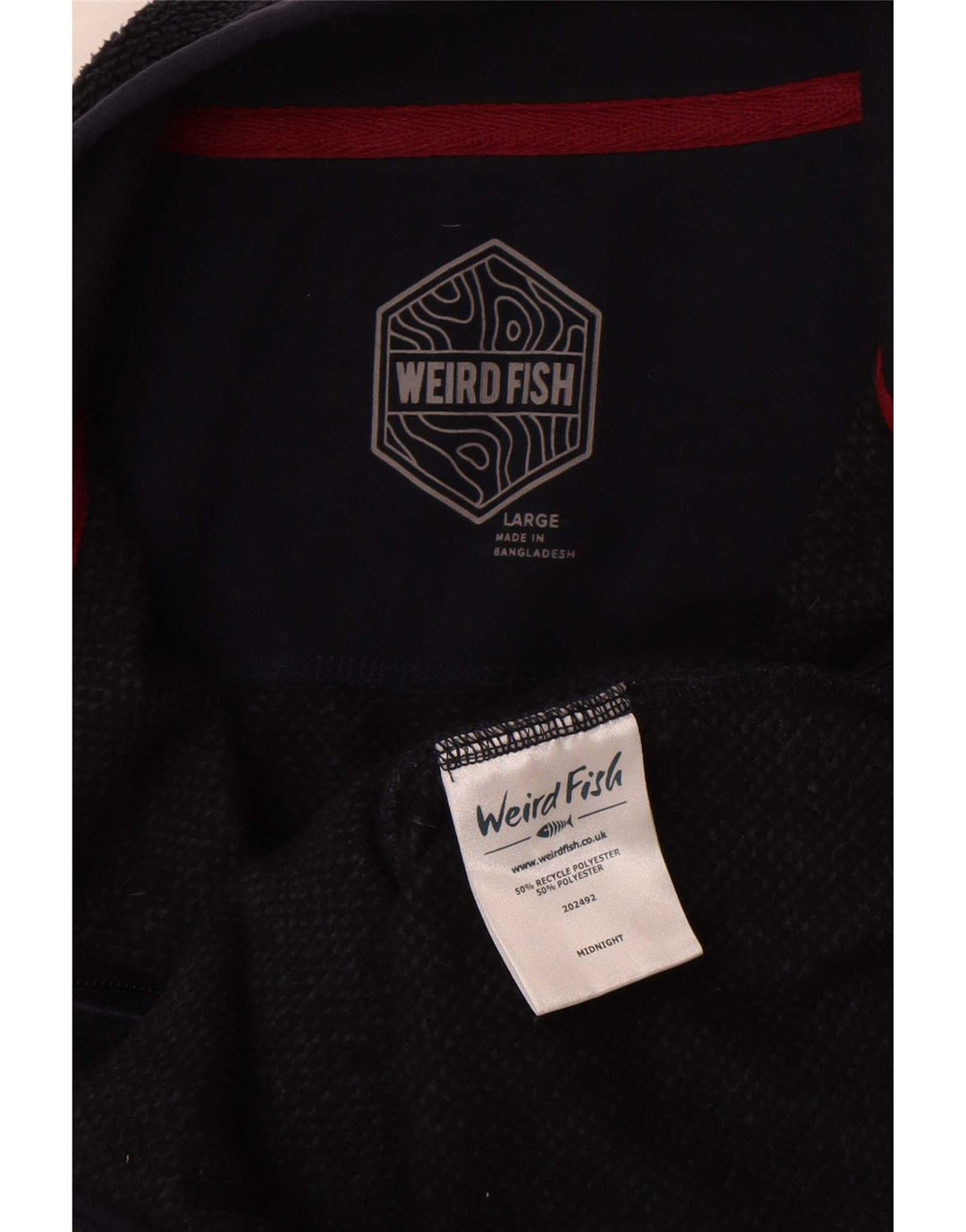 Weird Fish Herre træningsdragt Top jakke Stor marineblå polyester