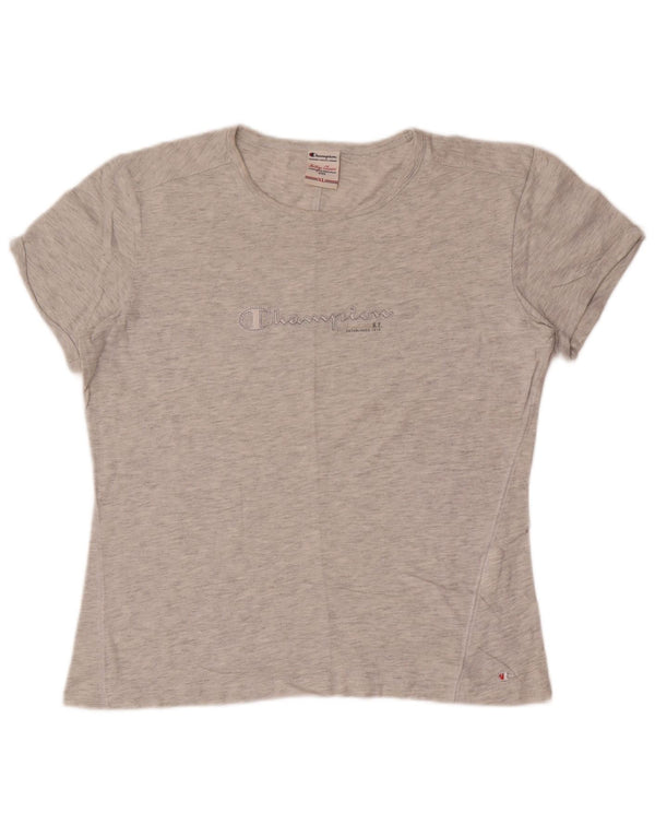 Champion Womens Heritage Classics Grafisk T-Shirt Top UK 18 XL Grå Bomuld