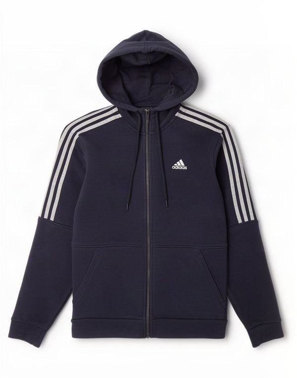 Adidas Hættetrøje med lynlås til mænd XS Marineblå bomuld