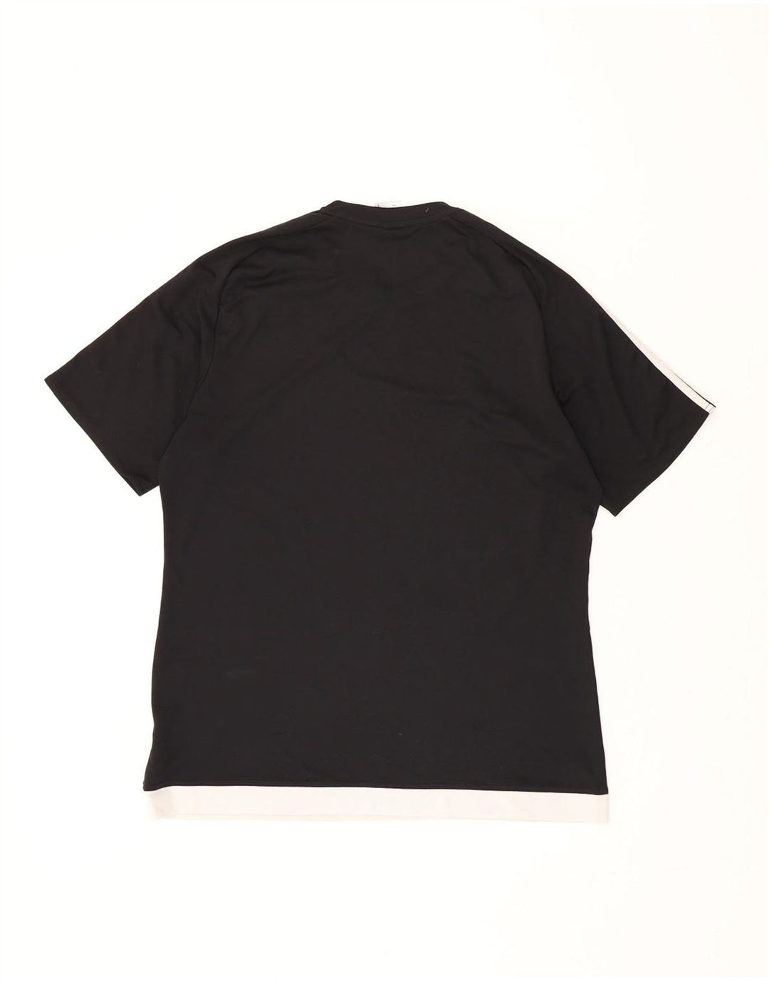 ADIDAS Herre Climalite T-Shirt Top Stor Sort Colourblock Polyester