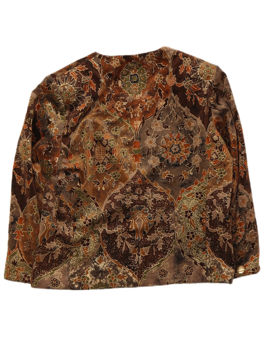 Marina Rinaldi Dame 3-knaps blazerjakke str. 21 Medium Brown Floral