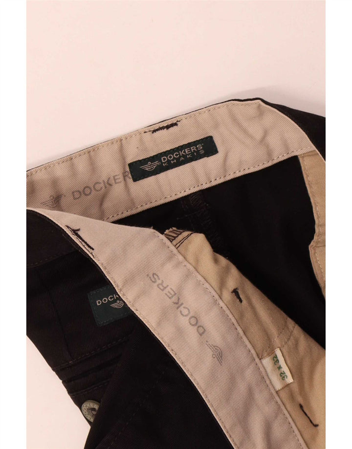 Dockers Herre Khakis Lige Chinobukser W32 L32 Sort