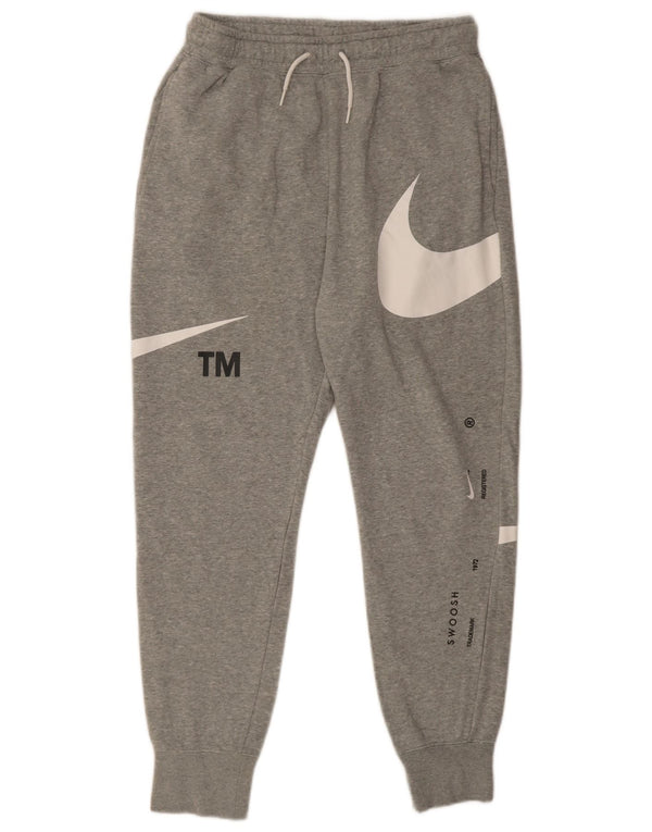 Nike Herre Swoosh Grafisk træningsdragt Bukser Joggers Medium Grey Bomuld