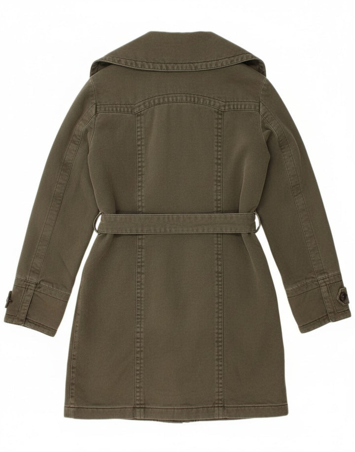 Marlboro Classics Dame Windbreaker Coat UK 12 Medium Green Bomuld