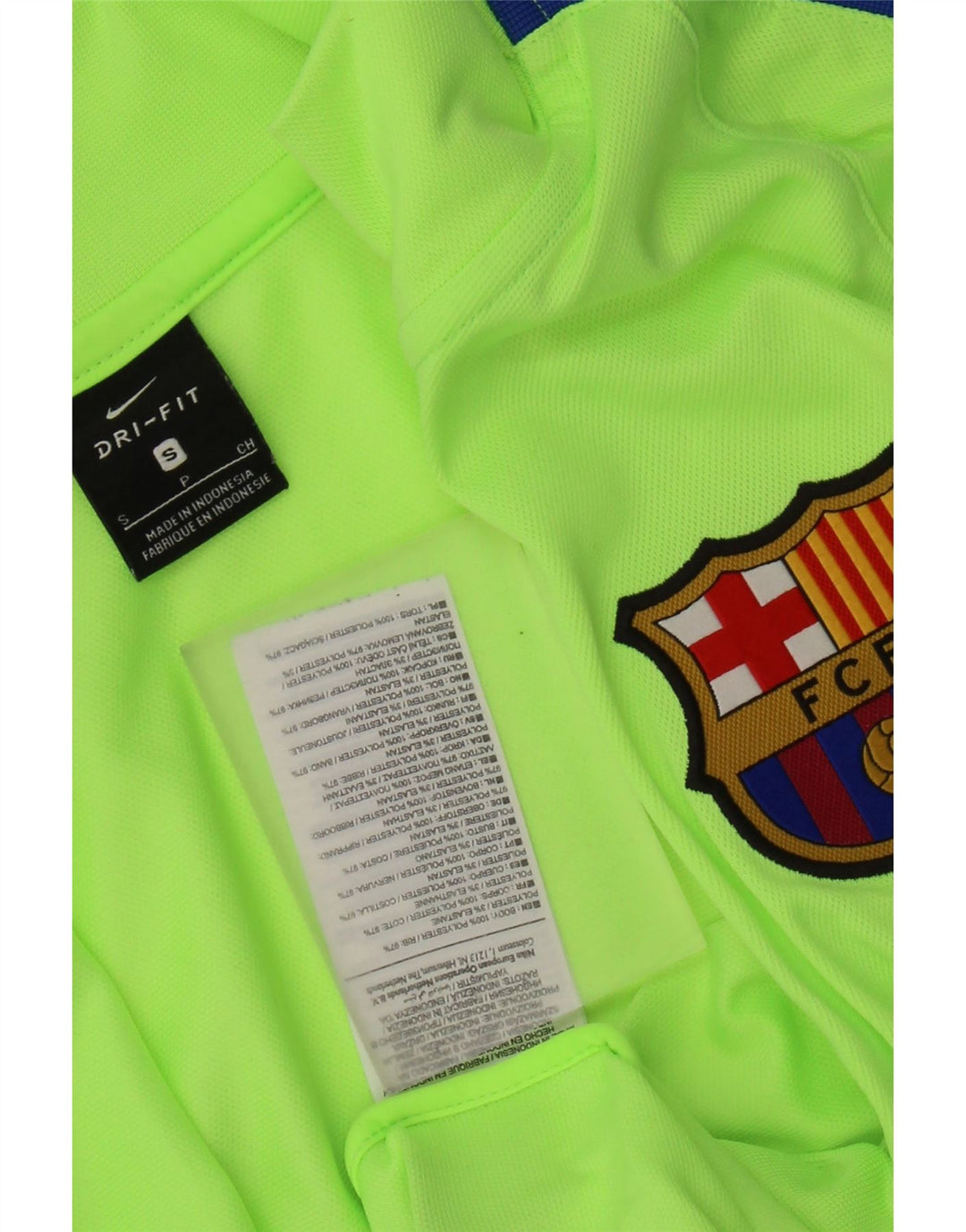 Nike Herre FCB Træningsdragt Topjakke Lille Grøn Colourblock Polyester