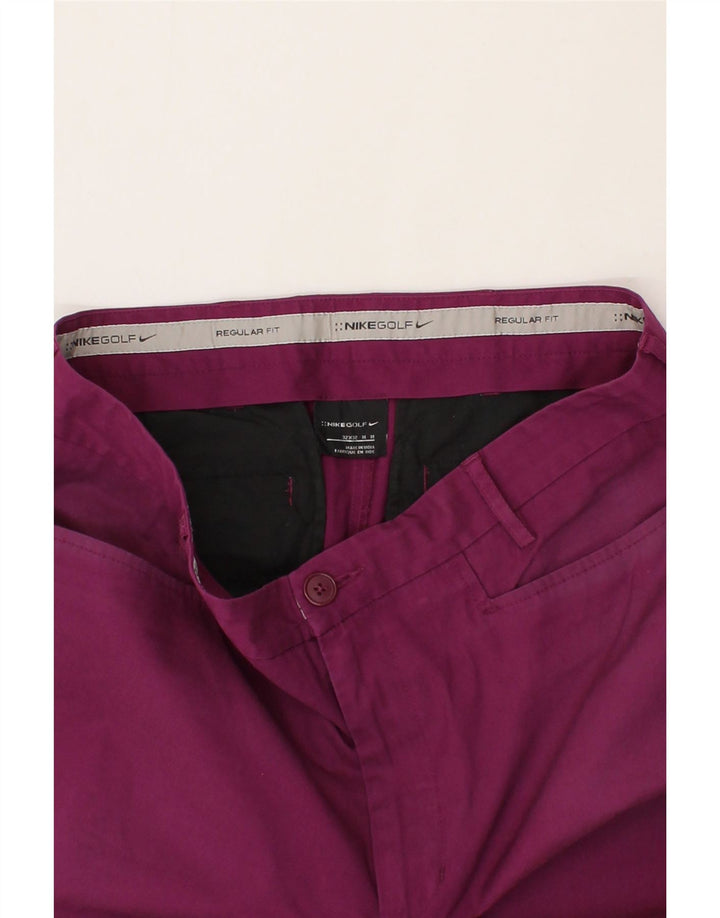 NIKE Womens Straight Casual Trousers Medium W32 L27  Pink Cotton Vintage Nike and Second-Hand Nike from Messina Hembry 