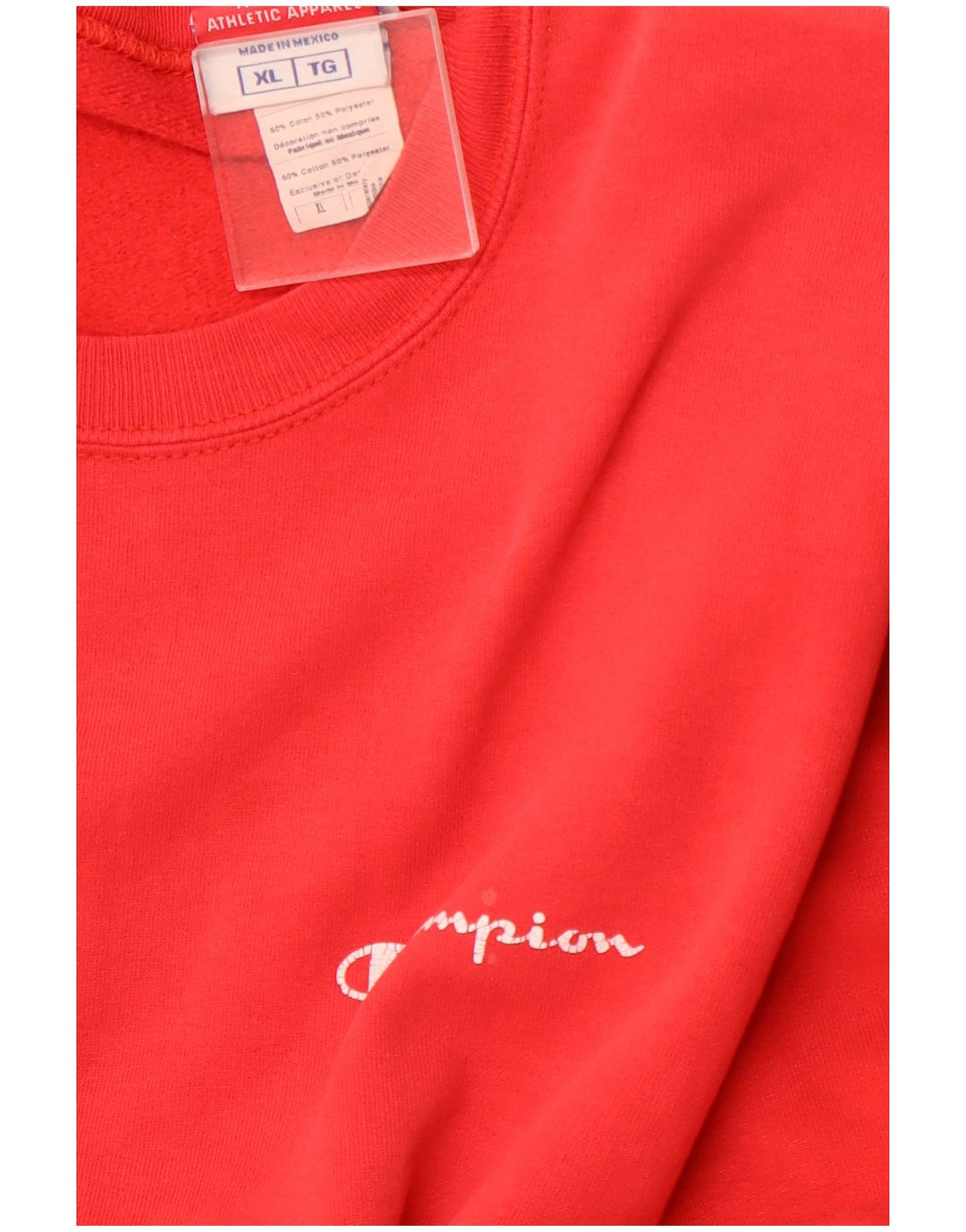 CHAMPION Herre Sweatshirt Jumper XL Rød Bomuld