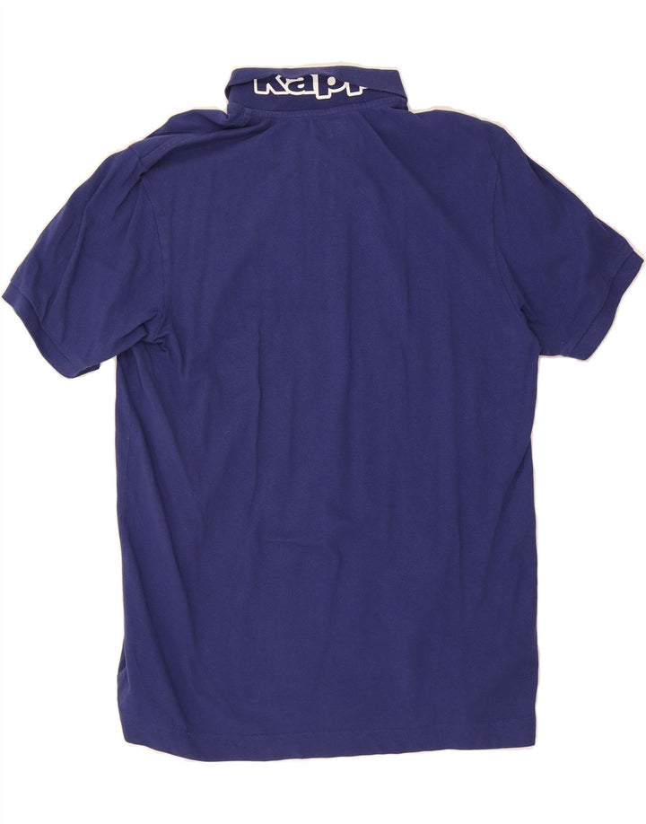 KAPPA Mens Graphic Polo Shirt 2XL Navy Blue Cotton Vintage Kappa and Second-Hand Kappa from Messina Hembry 