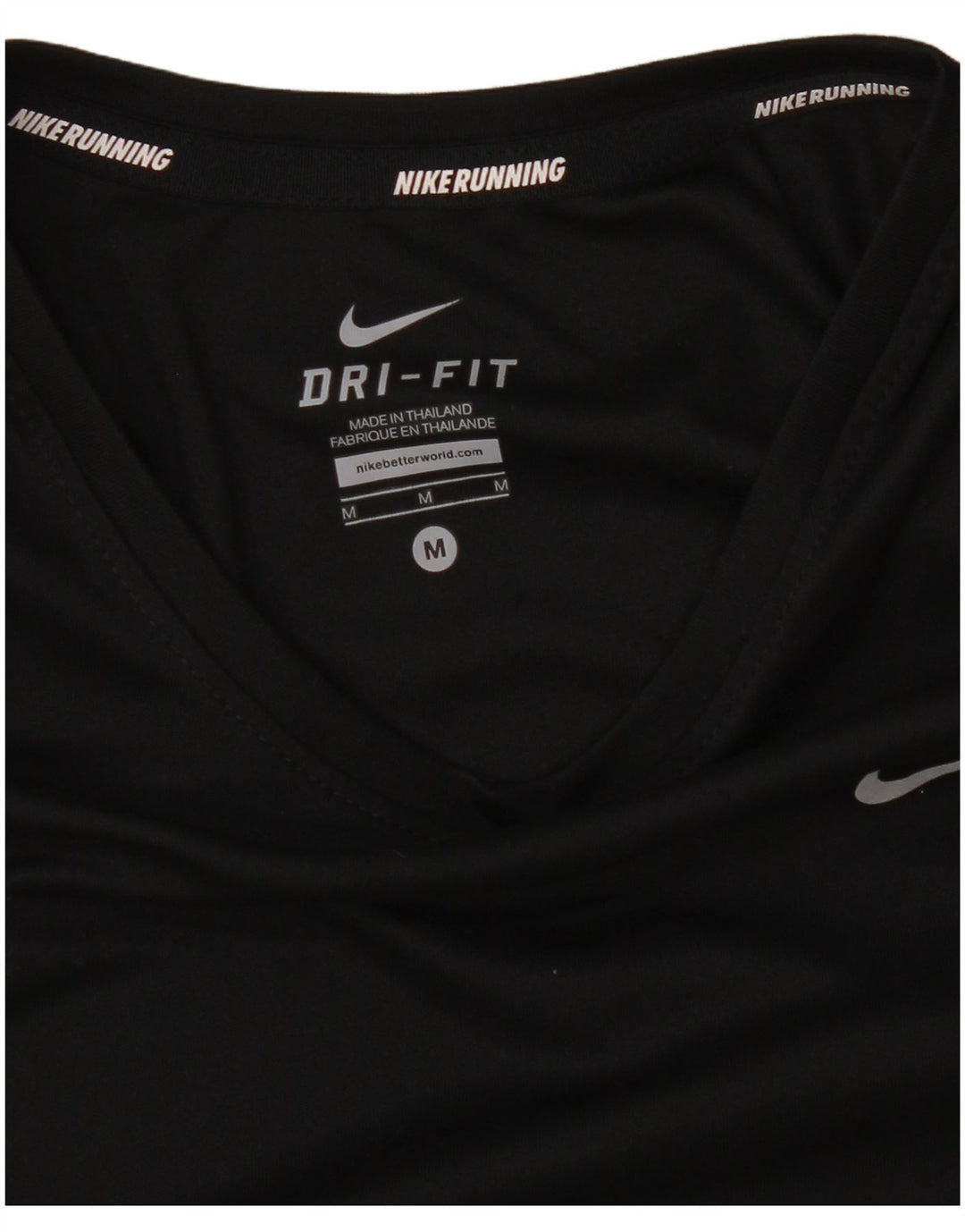 Nike Dame Dri Fit Top Langærmet UK 14 Medium Sort