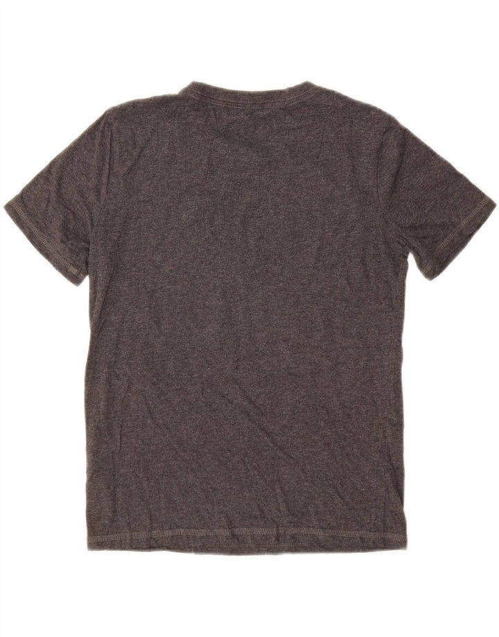Eddie Bauer drenge grafisk t-shirt top 10-11 år medium grå bomuld natur