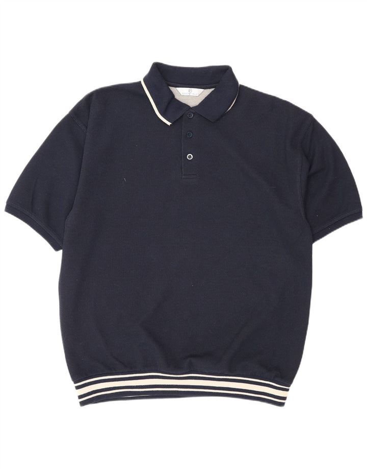 Essentials Herre Polo Shirt Large Navy Blue