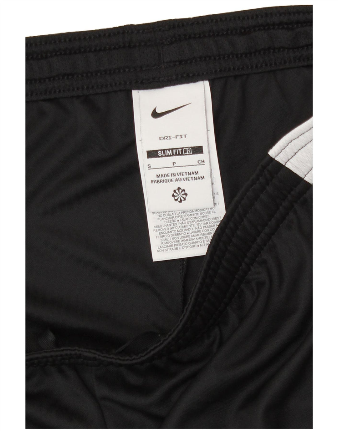 Nike Herre Dri Fit Slim Fit Sportshorts Små sorte Colourblock Polyester