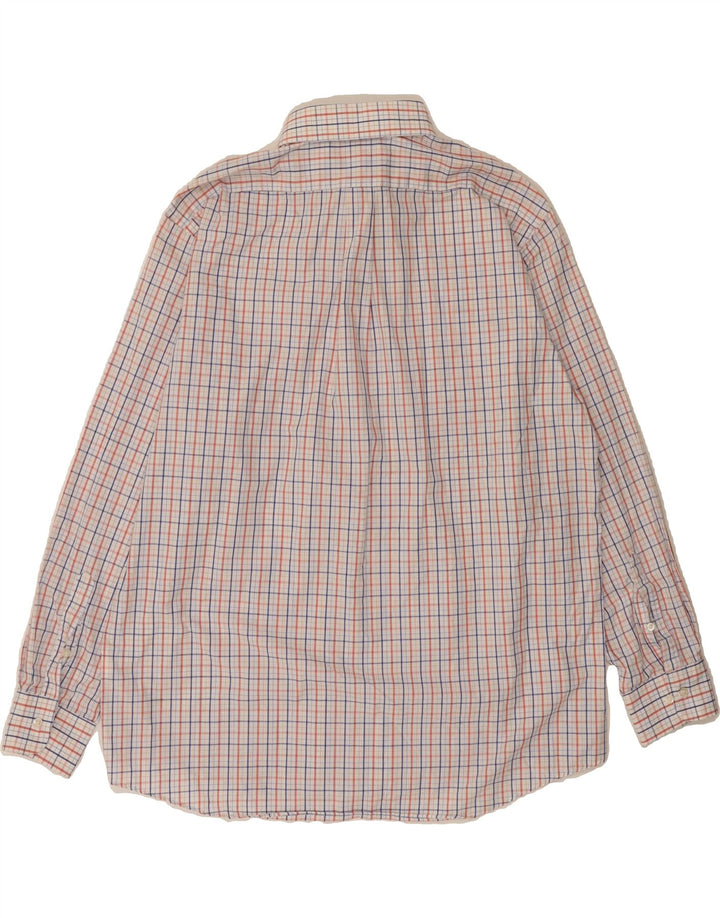 CHAPS Mens Classic Fit Shirt Size 17 1/2 XL Multicoloured Check Cotton Vintage Chaps and Second-Hand Chaps from Messina Hembry 