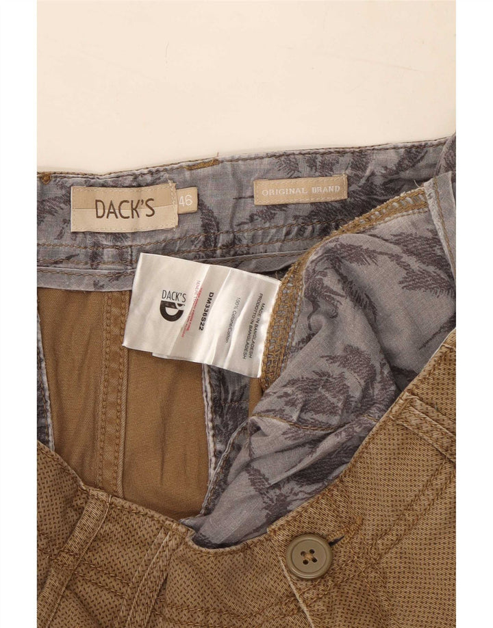 Dacks Herre Cargo Shorts IT 46 Small W32 Brown Spotted Cotton