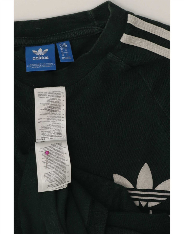 Adidas Herre Top Langærmet Medium Grøn Bomuld
