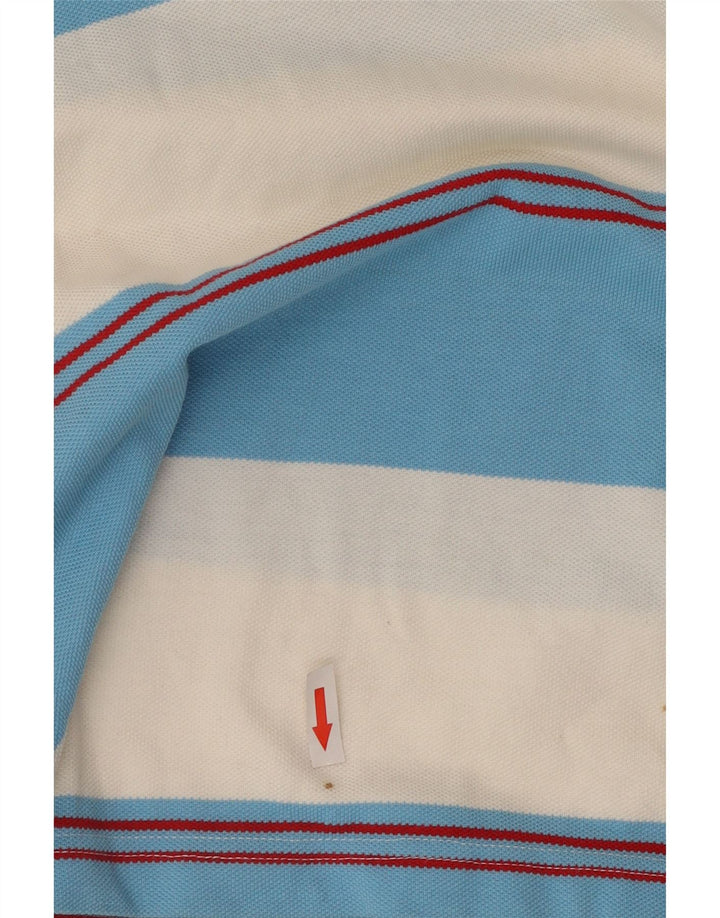Tommy Hilfiger herre poloshirt Medium blå stribet bomuld