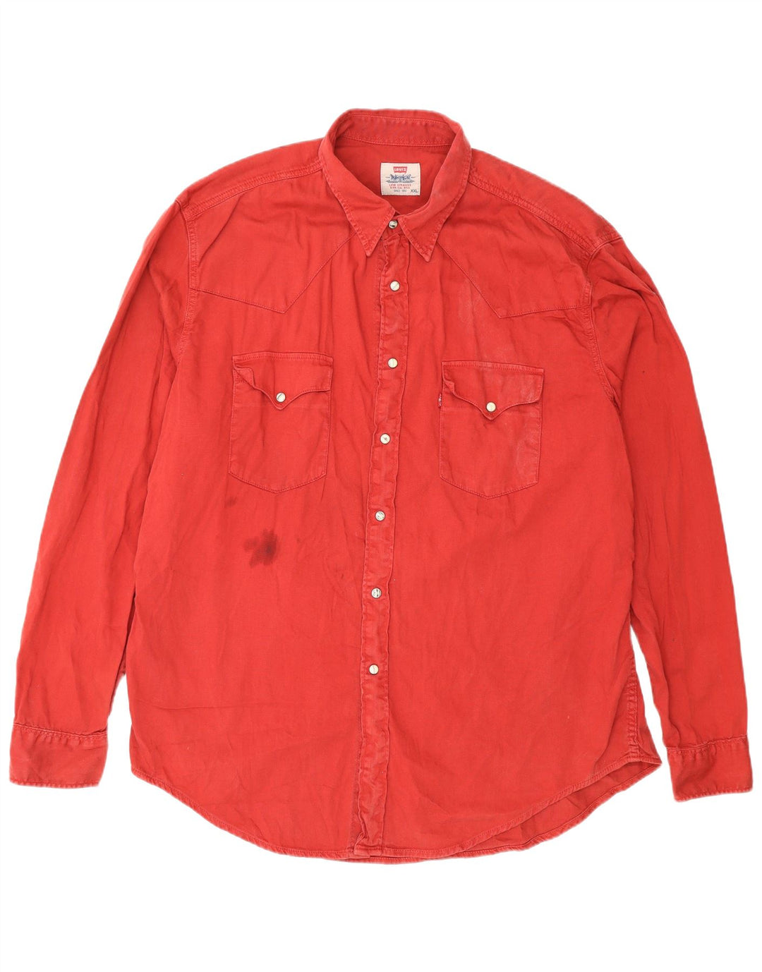 Levi's herreskjorte 2XL rød bomuld