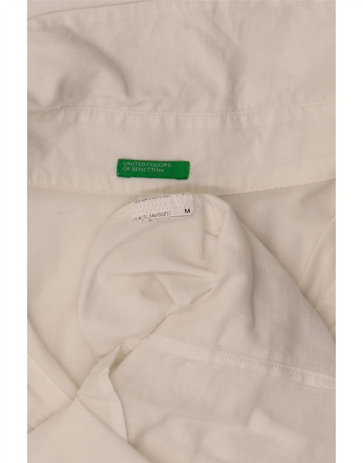 Benetton kortærmet skjorte til kvinder UK 12 Medium White