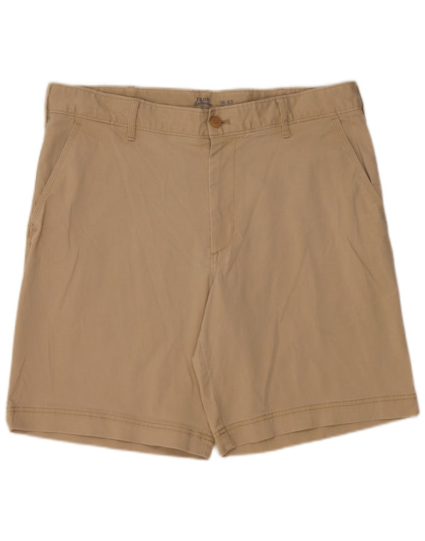 IZOD Herre Salt Water Chino Shorts W36 Stor Beige Bomuld
