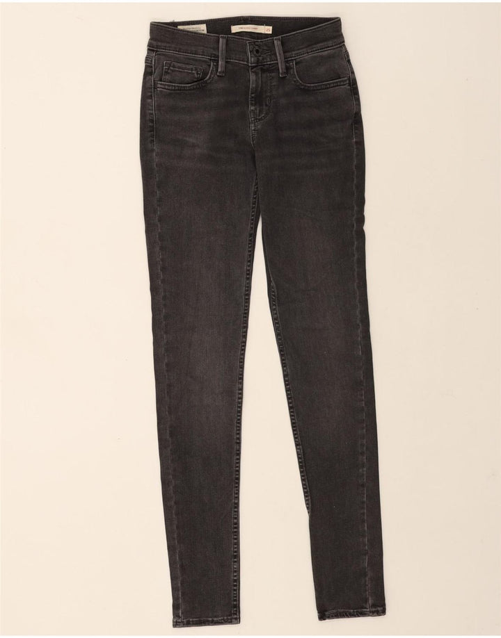 Levi's Dame 710 Super Skinny Jeans W25 L32 Grå Bomuld