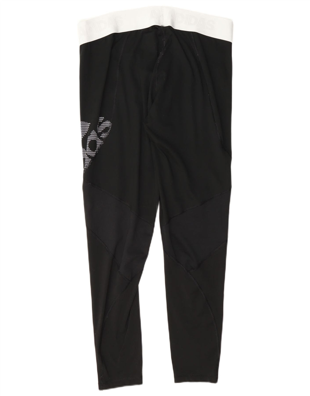 Adidas Womens Climacool Grafiske Leggings UK 16/18 Large Black Polyester