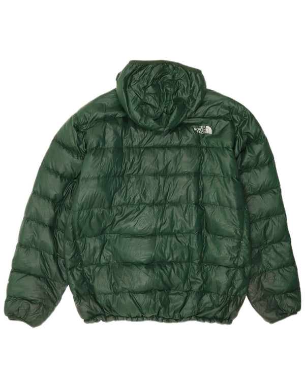 The North Face Herre hættepolstret jakke UK 42 XL Grøn nylon
