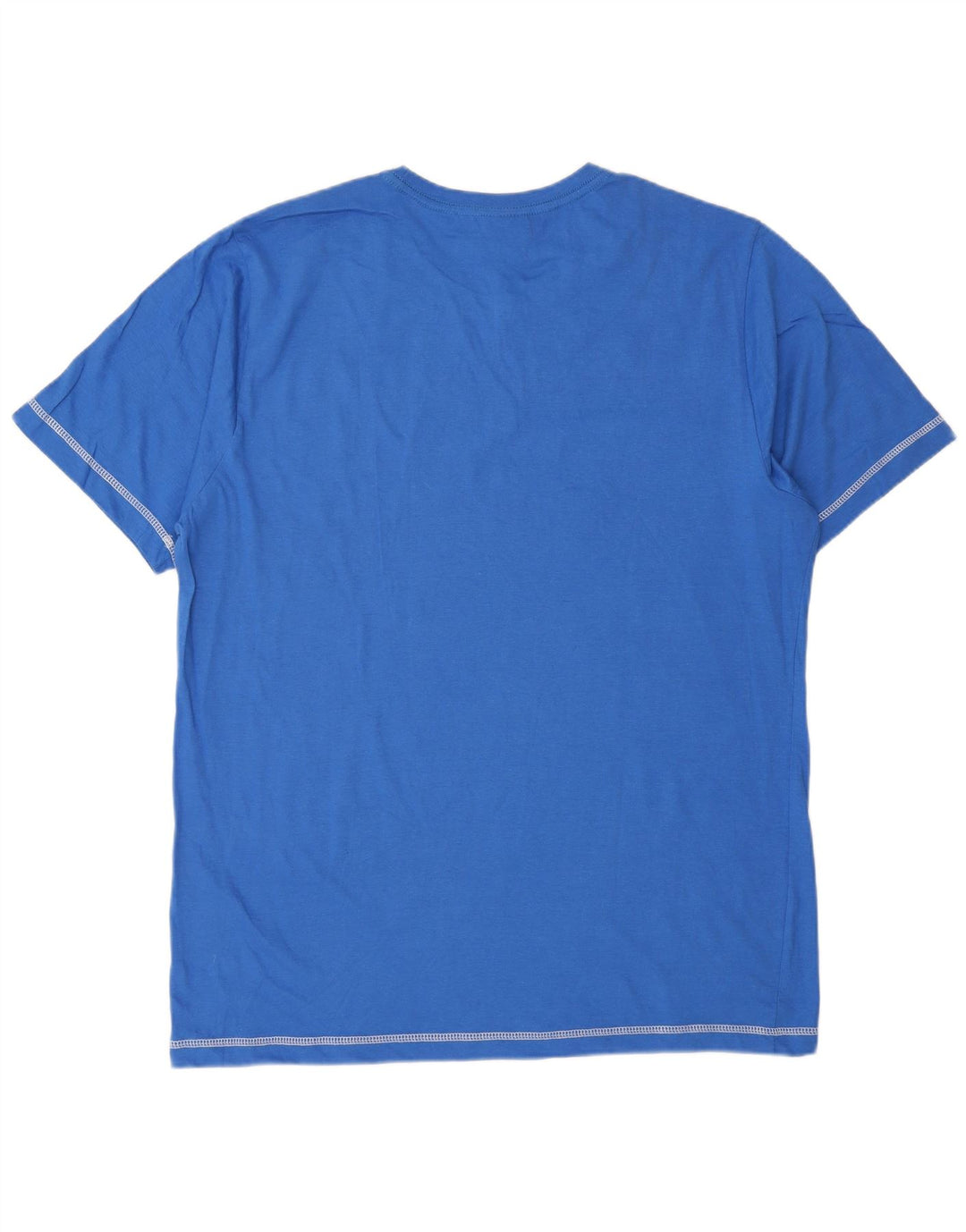 Uncle Sam Herre Grafisk T-Shirt Top XL Blå Bomuld