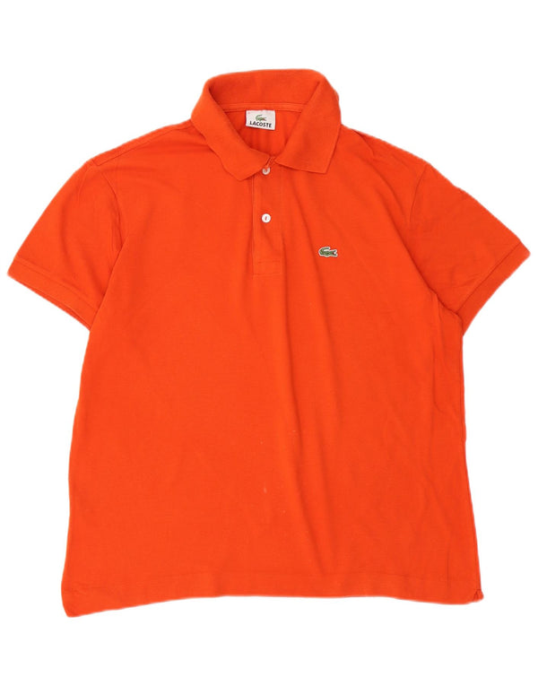 LACOSTE Poloskjorte til mænd størrelse 5 Large Orange Bomuld