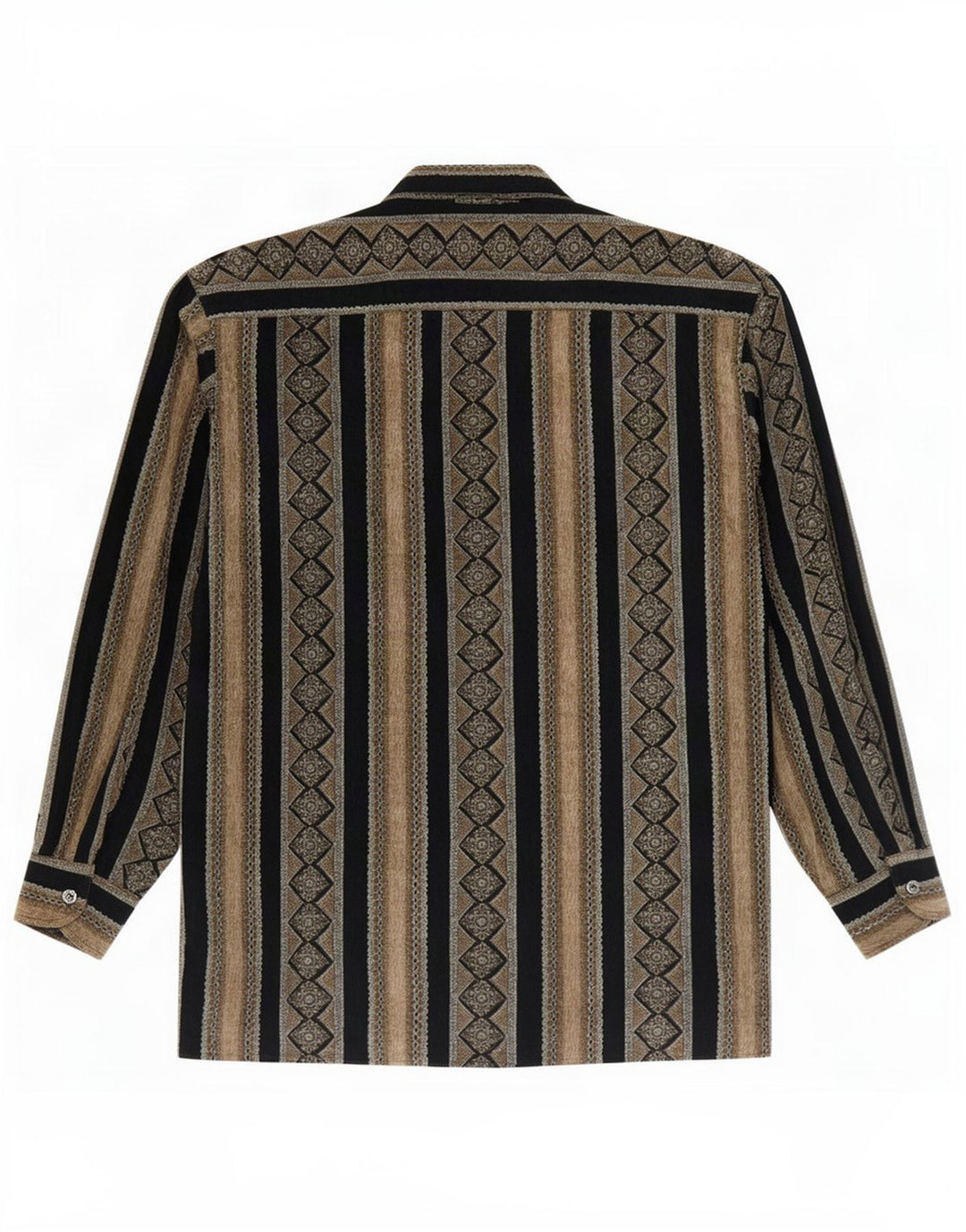 Vintage herreskjorte stor brun stribet