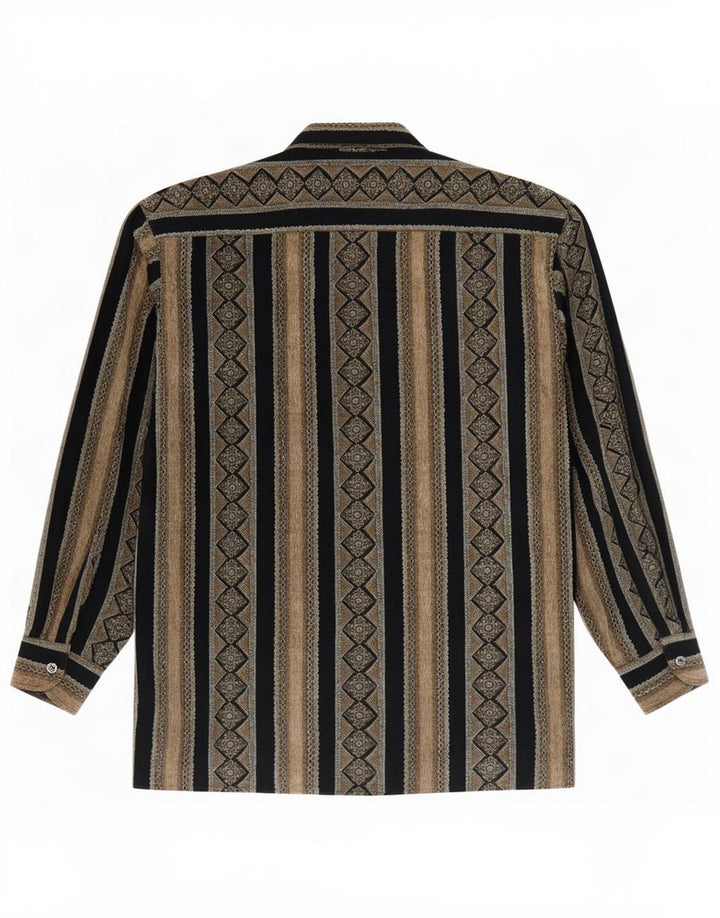 Vintage herreskjorte stor brun stribet