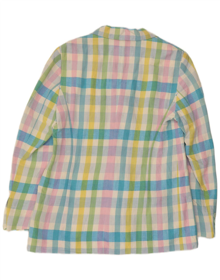 WELLINGTON Womens Longline Blazer Jacket EU 40 Medium Multicoloured