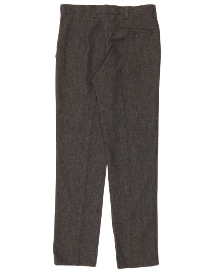 Marks & Spencer Herre Slim Chino Bukser W28 L31 Grå Polyester