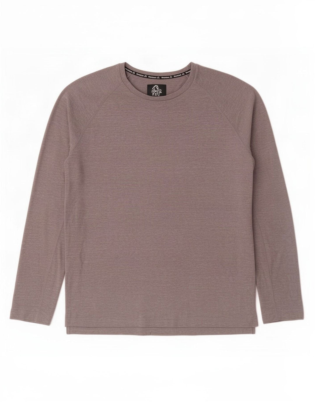 Reebok Herre Top Langærmet Stor Grå Flecked Polyester