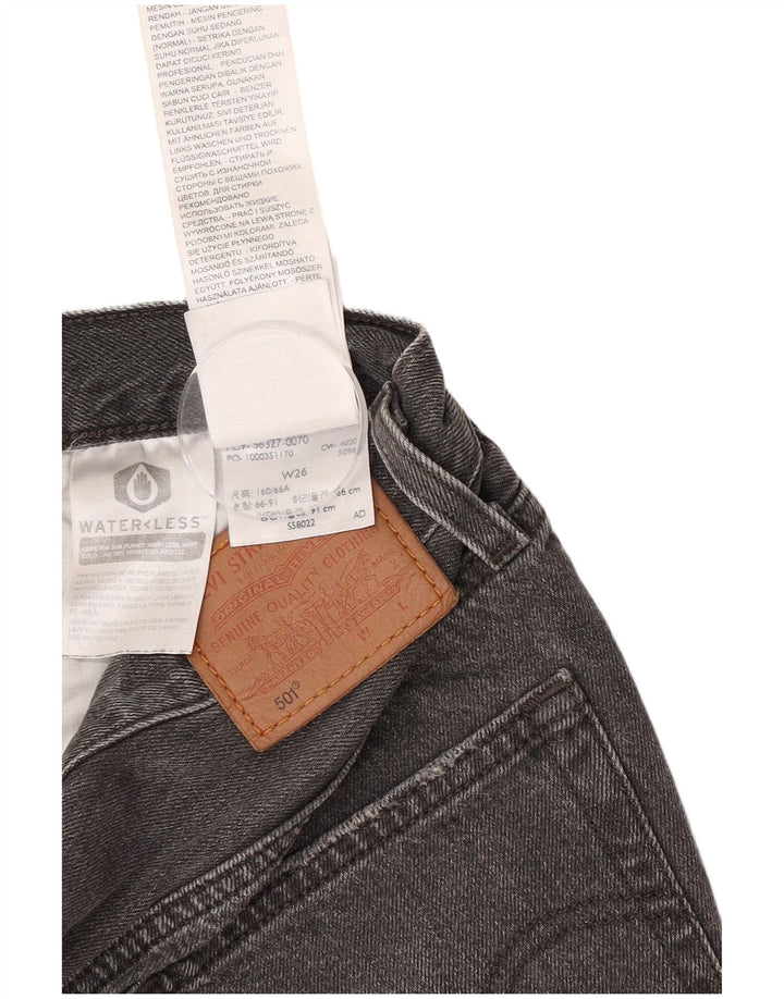 Levi's Womens 501 denimshorts W26 Small Black Bomuld