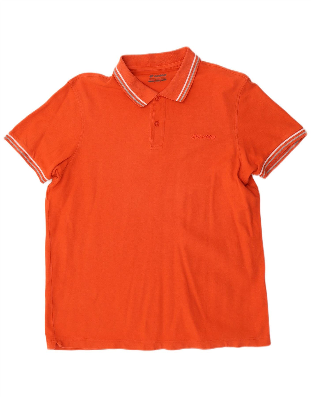 Lotto Herre Polo Shirt Stor Orange Bomuld