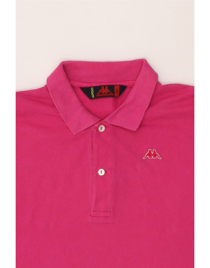 KAPPA Mens Polo Shirt Small Pink Cotton Vintage Kappa and Second-Hand Kappa from Messina Hembry 