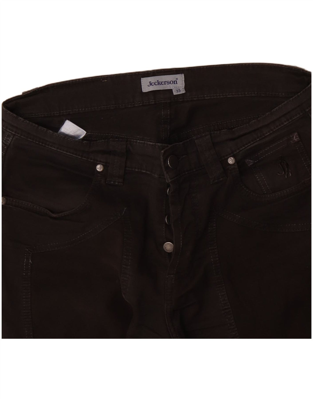 Jeckerson lige jeans til kvinder W32 L29 sort bomuld