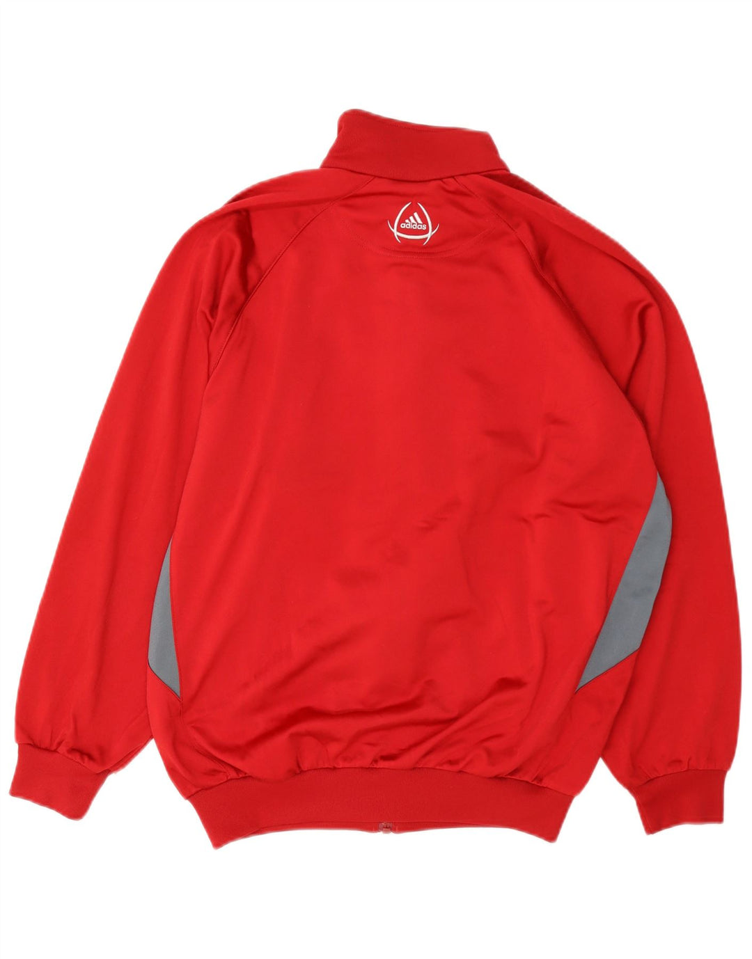 Adidas Træningsdragt til mænd, topjakke UK 34/36 Small Red Colourblock Polyester