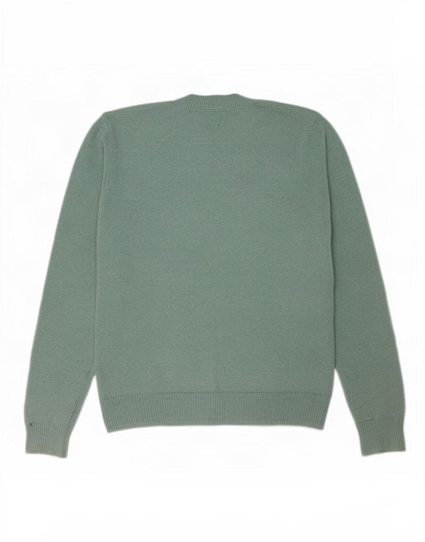 Oasis kvinders abstrakt mønster rund hals sweater UK 18 XL Grøn