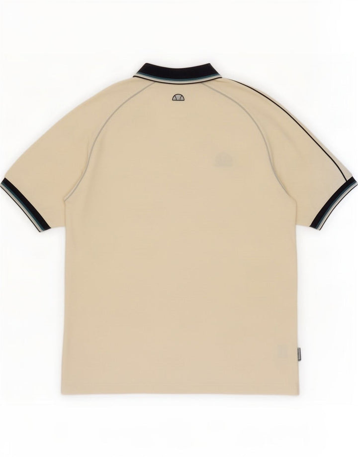 Ellesse Herre Polo Shirt Large Off White Bomuld