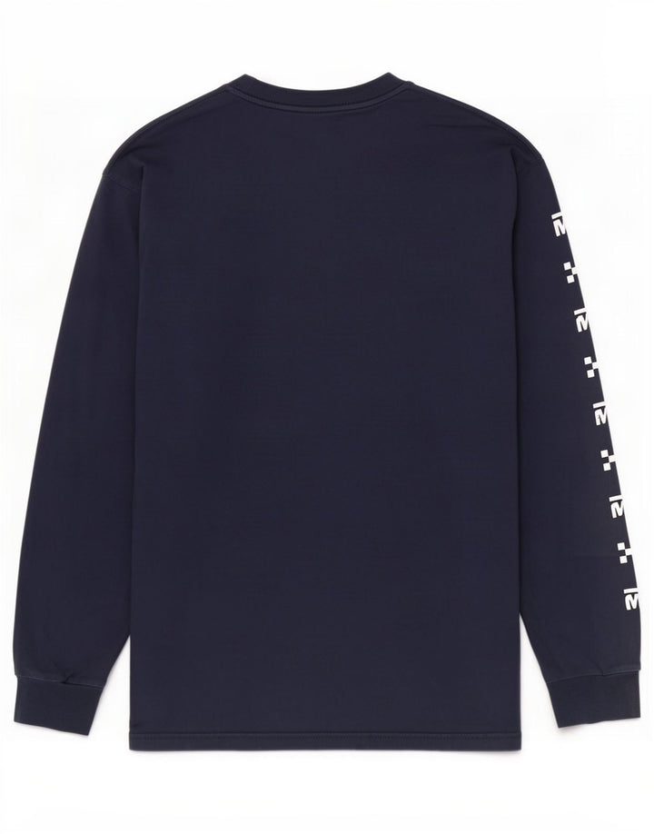 Vans Herre Grafisk Top Langærmet Medium Navy Blue