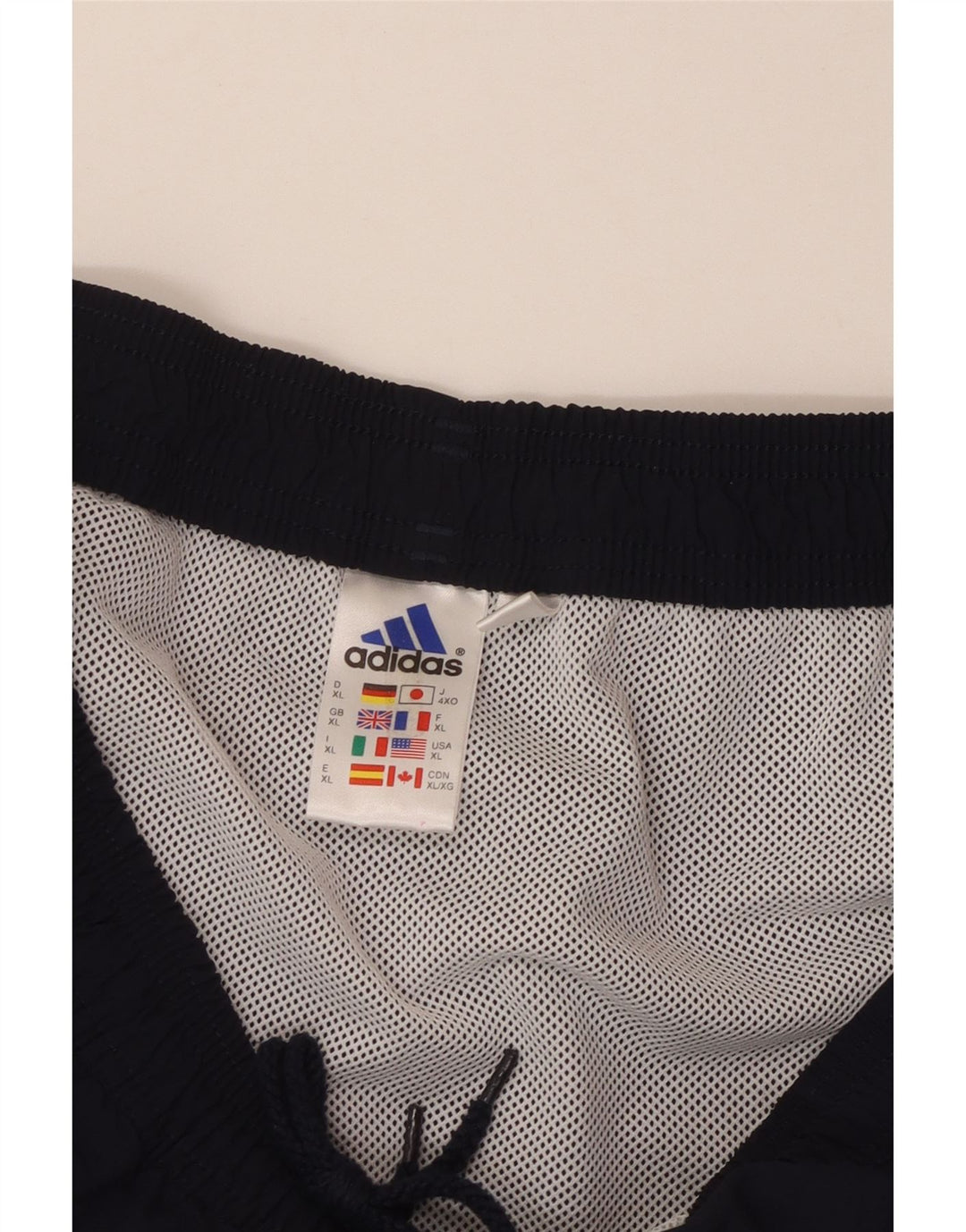 ADIDAS grafiske sportsshorts til mænd XL marineblå polyamid