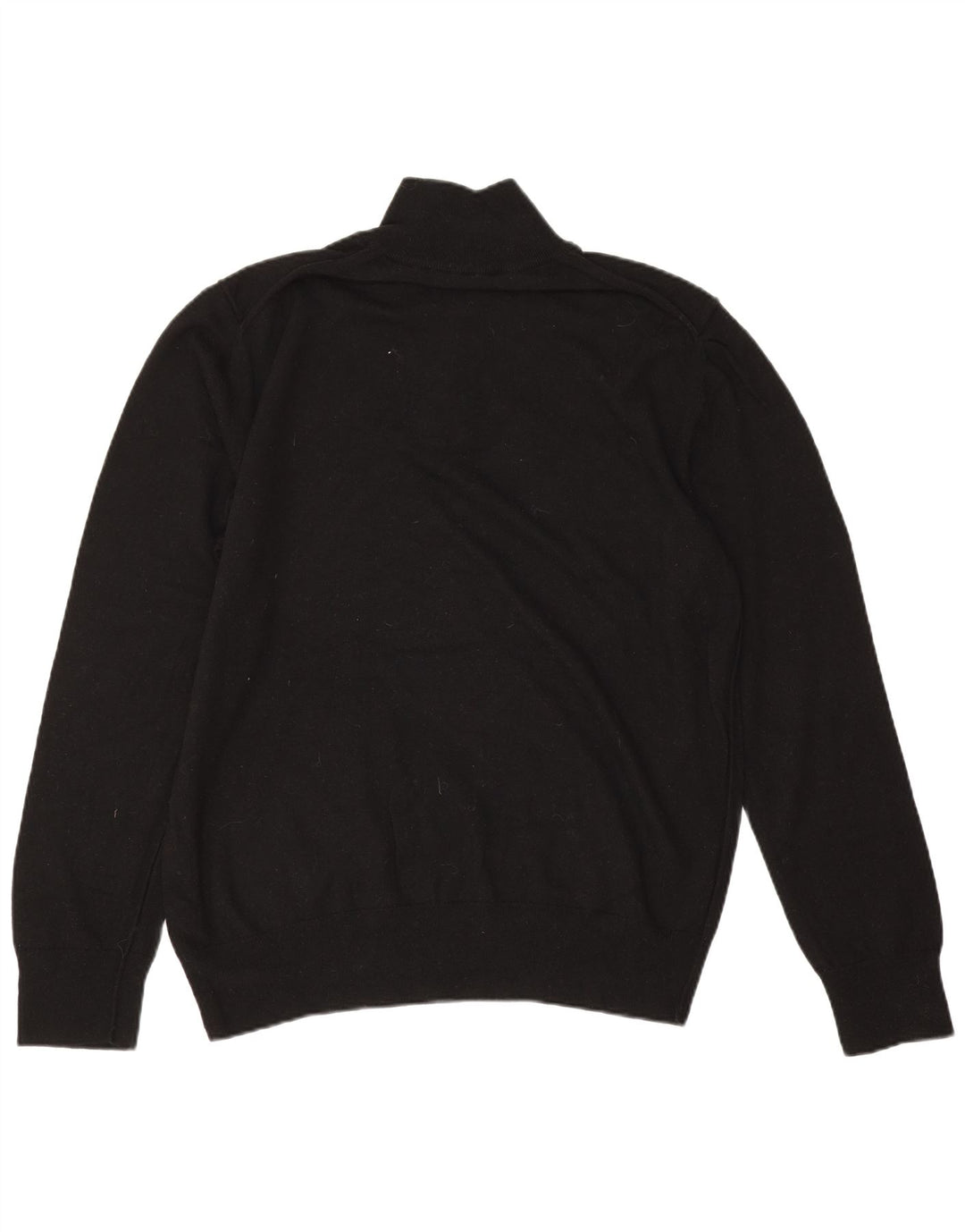 All Saints Herre Zip Neck Jumper Sweater 2XL Sort Uld