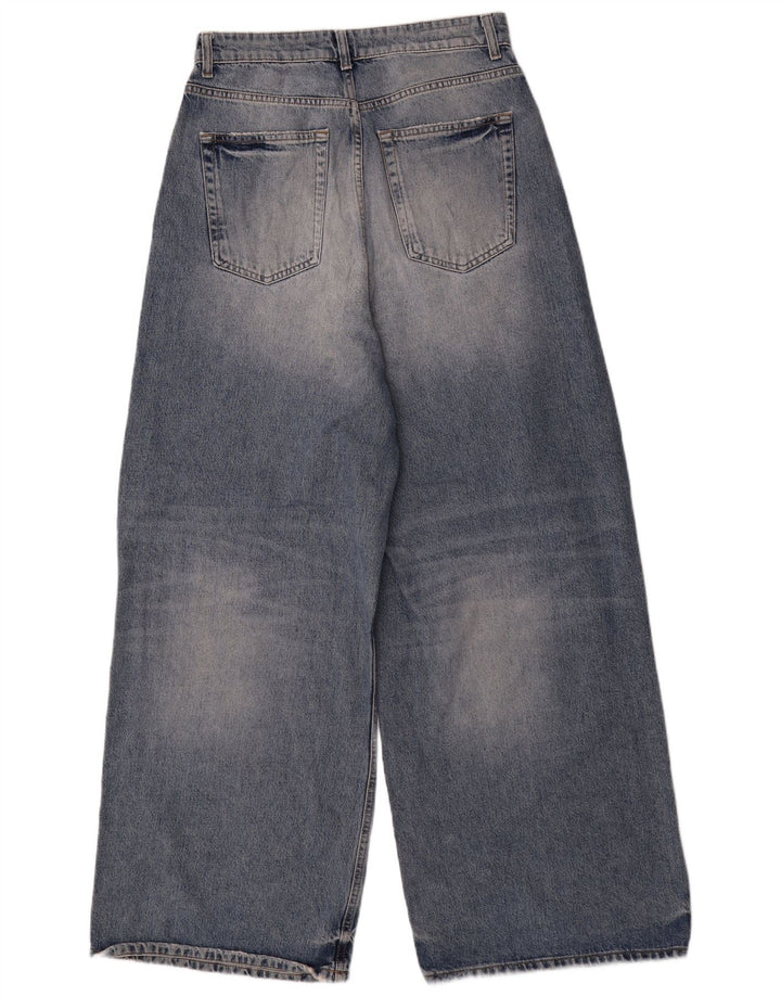 ZARA Jeans med brede ben til mænd EU 38 Small W30 L31 Blå bomuld