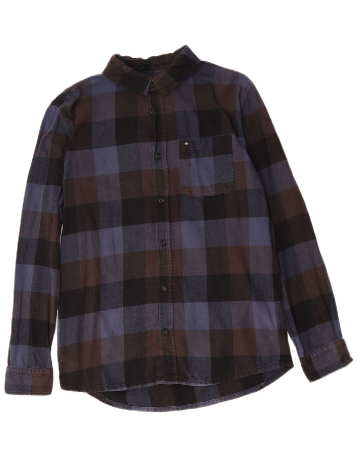 Quiksilver Herre Regular Fit Flanellskjorte Lille marineblå Gingham Bomuld