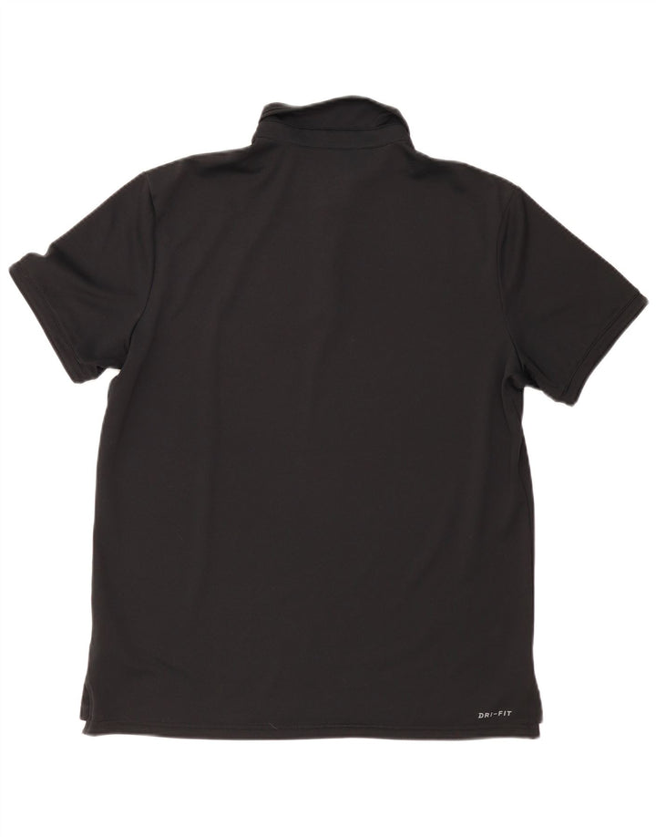 Nike Herre Dri Fit Polo Shirt Stor sort polyester