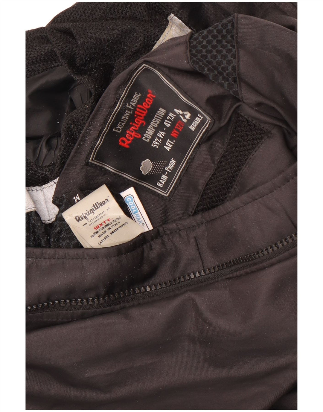 Refrigiwear Regnjakke til mænd UK 38 Medium Sort Polyamid