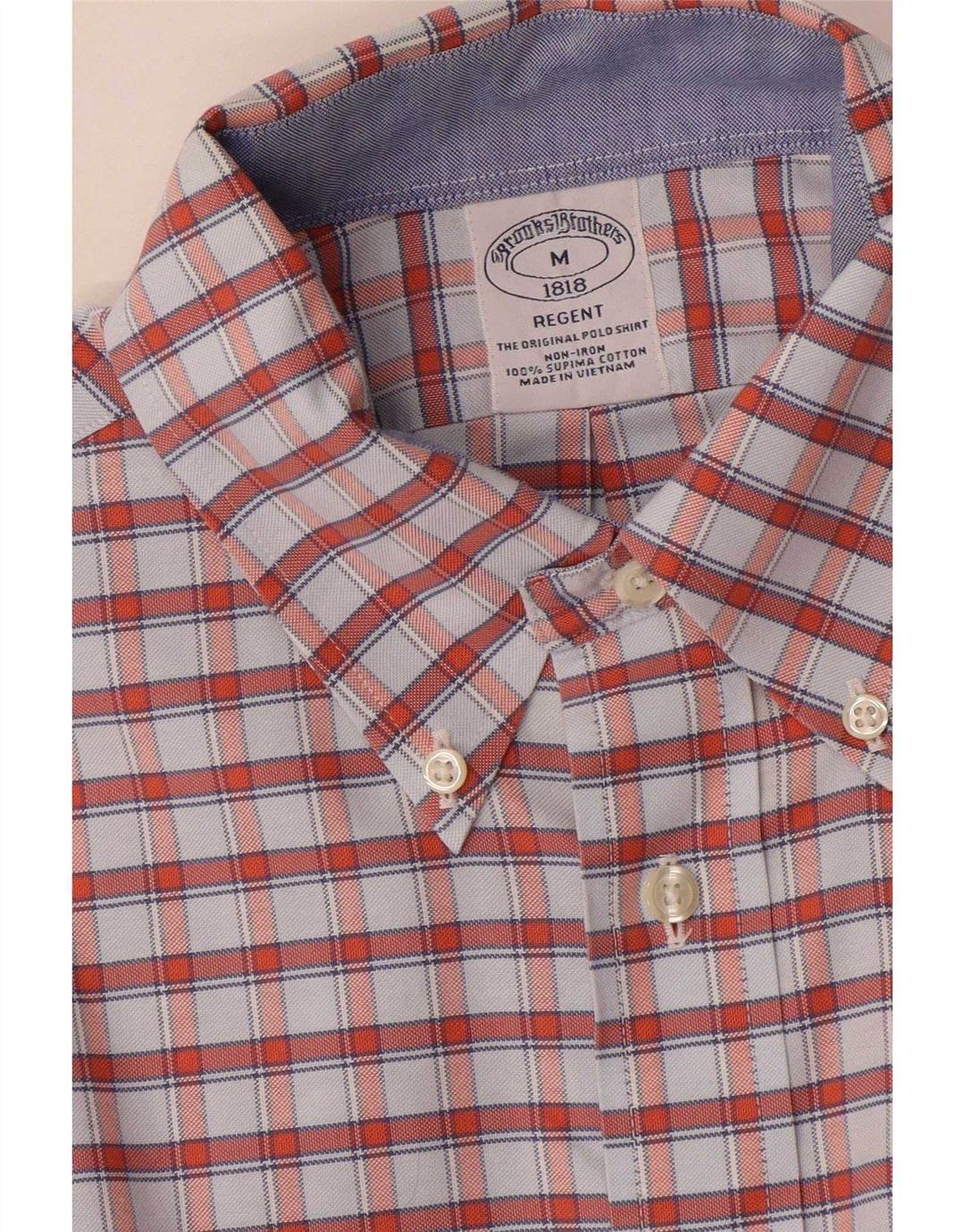 Brooks Brothers Herreskjorte Medium Flerfarvet ternet bomuld