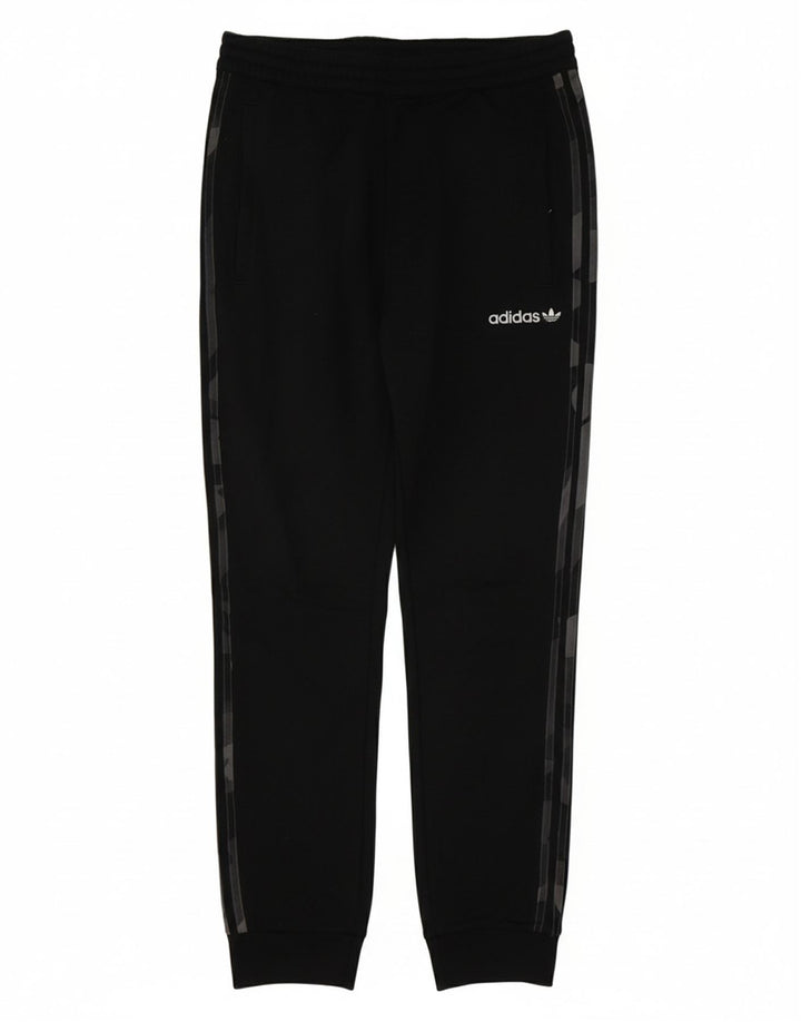 ADIDAS Mens Tracksuit Trousers Joggers Medium  Black Polyester