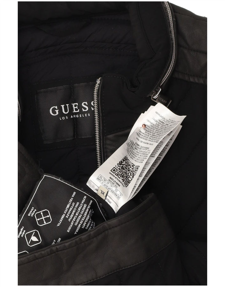 Guess Polstret Herrejakke UK 42 XL Sort Polyethylen